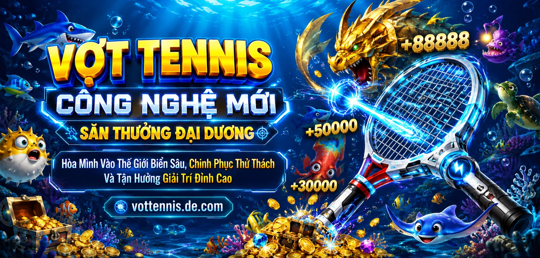Bắn cá đổi thưởng với giao diện lễ hội và boss xuất hiện dày
